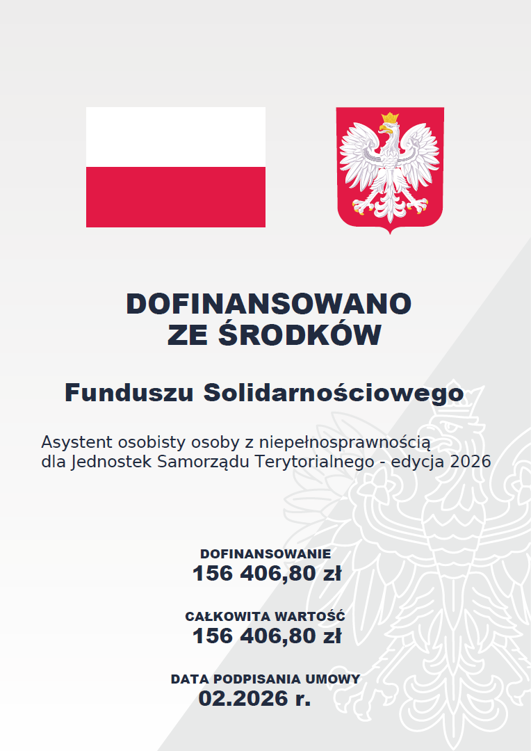 Plakat Funduszu Solidarnościowego